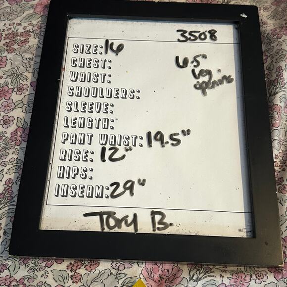 Tory Burch Azalea Pants Size 16 Wool Blend Navy Blue Slim Leg Ankle Stretch - Picture 7 of 7